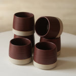 Kaloka x Kafe de Flores 2 Tones Series A handmade ceramic cup in chocho, artisanal stoneware Indonesia