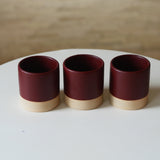 Kaloka x Kafe de Flores 2 Tones Series B handmade ceramic cup in chocho, artisanal stoneware Indonesia.