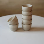 Kaloka x Kafe de Flores Sprinkle Series handmade ceramic cup in bone, 60-70ml espresso cup artisanal stoneware Indonesia