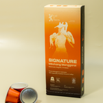 Signature Mbohang coffee capsule flat lay with loose capsules, Kafe de Flores Manggarai Flores Indonesia
